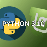 Custom feature image illustrating Python 3.10 installation on Linux Mint.