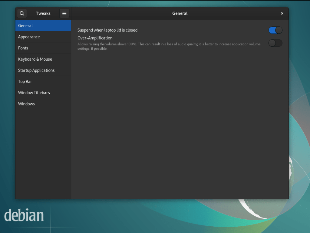 Custom feature image showing the process to install GNOME Tweaks on Debian Linux 13/12/11/10.