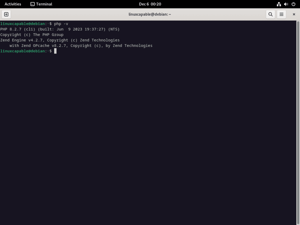 Checking PHP Version for WordPress on Debian