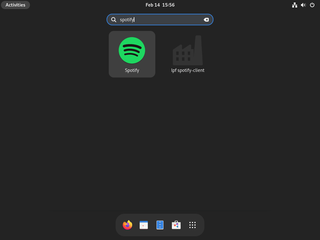 launch spotify on fedora linux