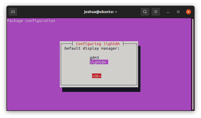 Installation process screenshot for Unity Desktop on Ubuntu 22.04 or 20.04.