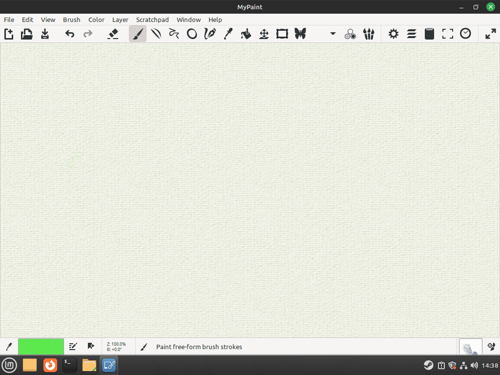 mypaint installed on linux mint