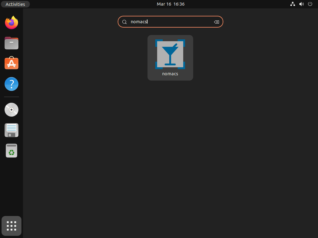 launch nomacs on ubuntu 22.04 or 20.04 from application icon