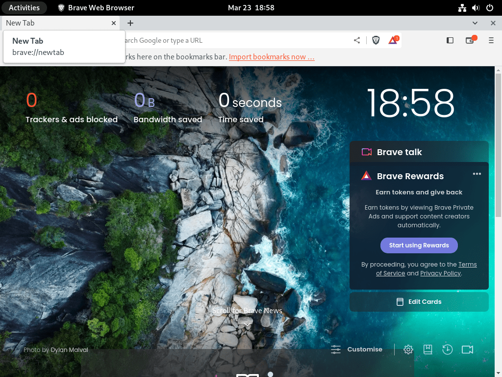 brave browser successfully installed on debian 12, 11 or 10