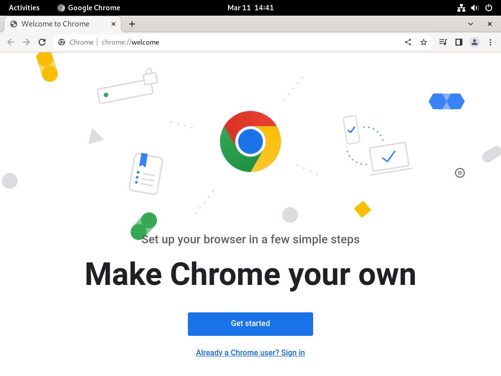 Successful installation of Google Chrome on Debian 12, 11, or 10.