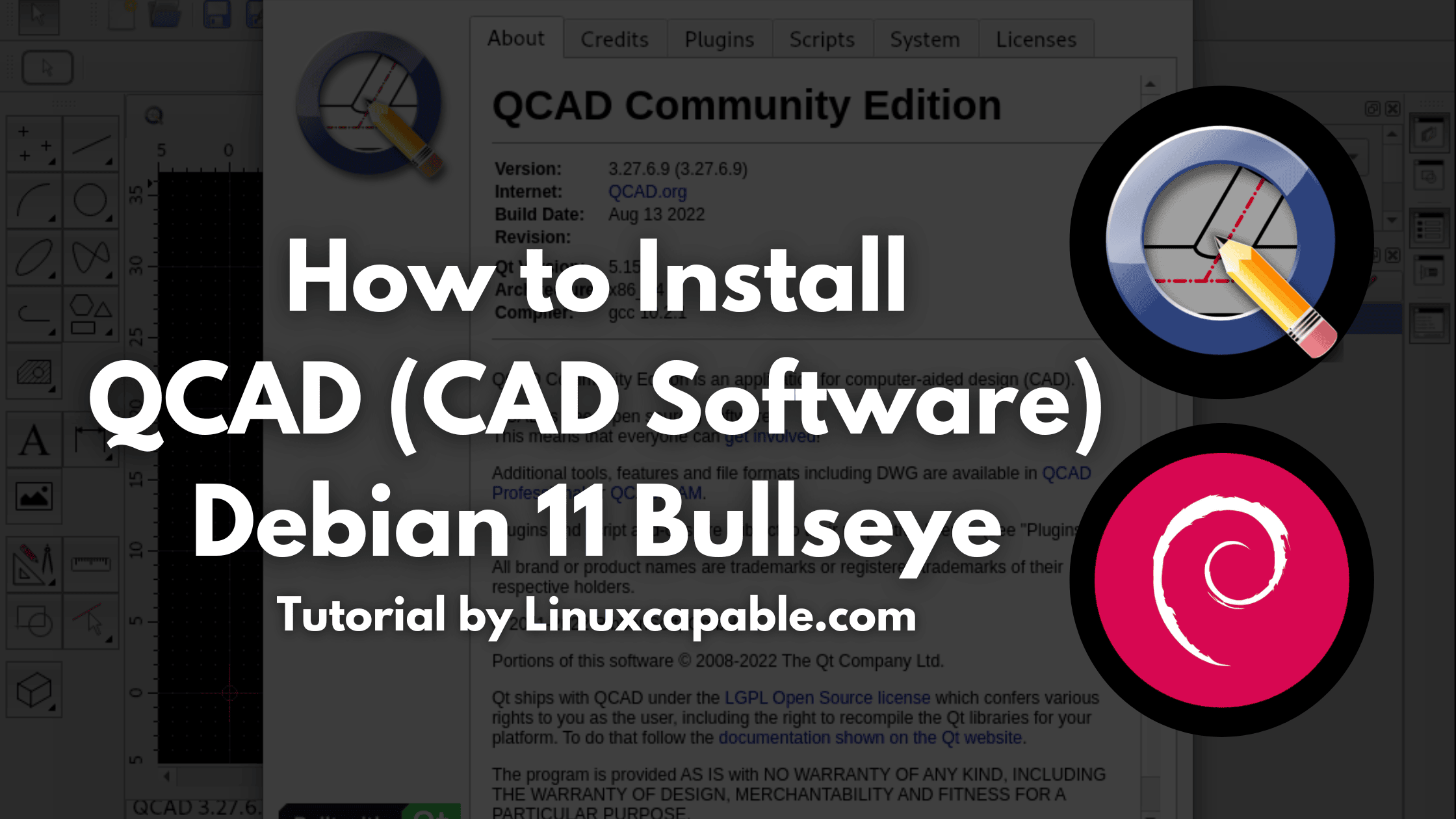 How to Install QCAD on Debian 11 Bullseye