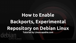 Hoe om Backports, Experimental Repository op Debian Linux te installeer