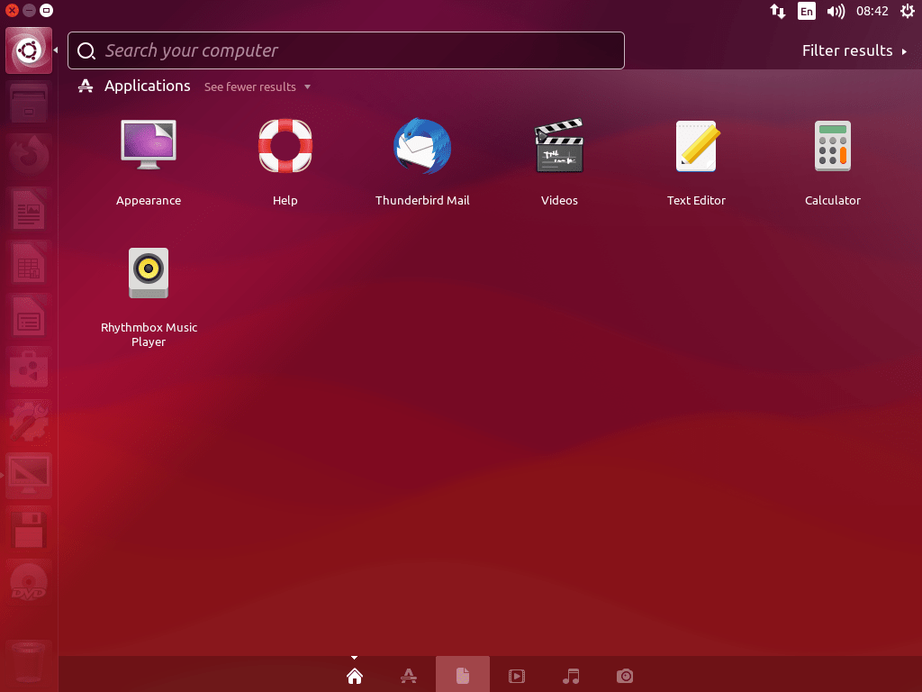 Screenshot showcasing the Unity Desktop Environment interface on Ubuntu 22.04 or 20.04.