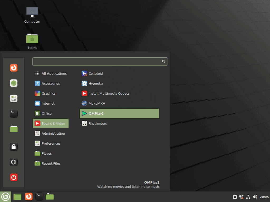 launch qmplay2 on linux mint 21 or 20