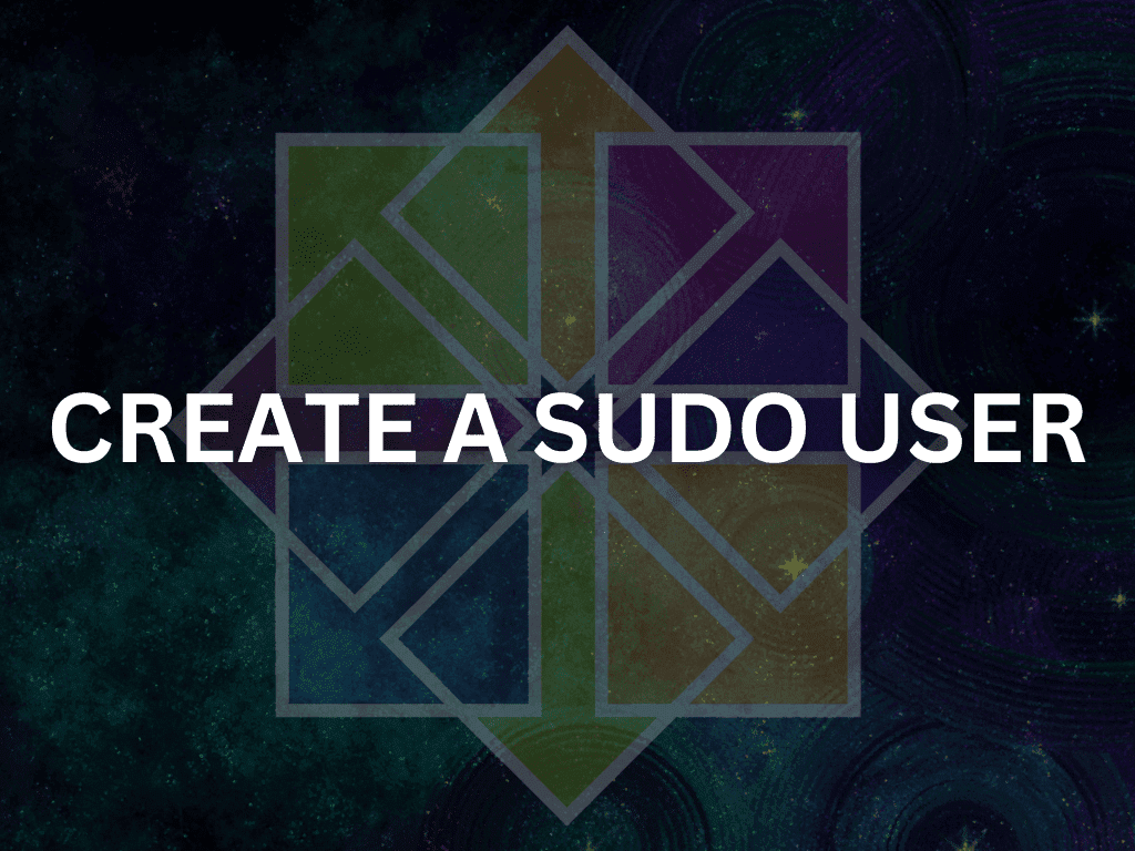 Custom-designed feature image illustrating the process of creating a sudo user on CentOS Stream.