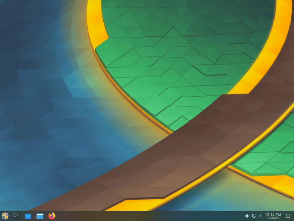 Default Desktop UI with KDE Plasma on CentOS Stream Screenshot