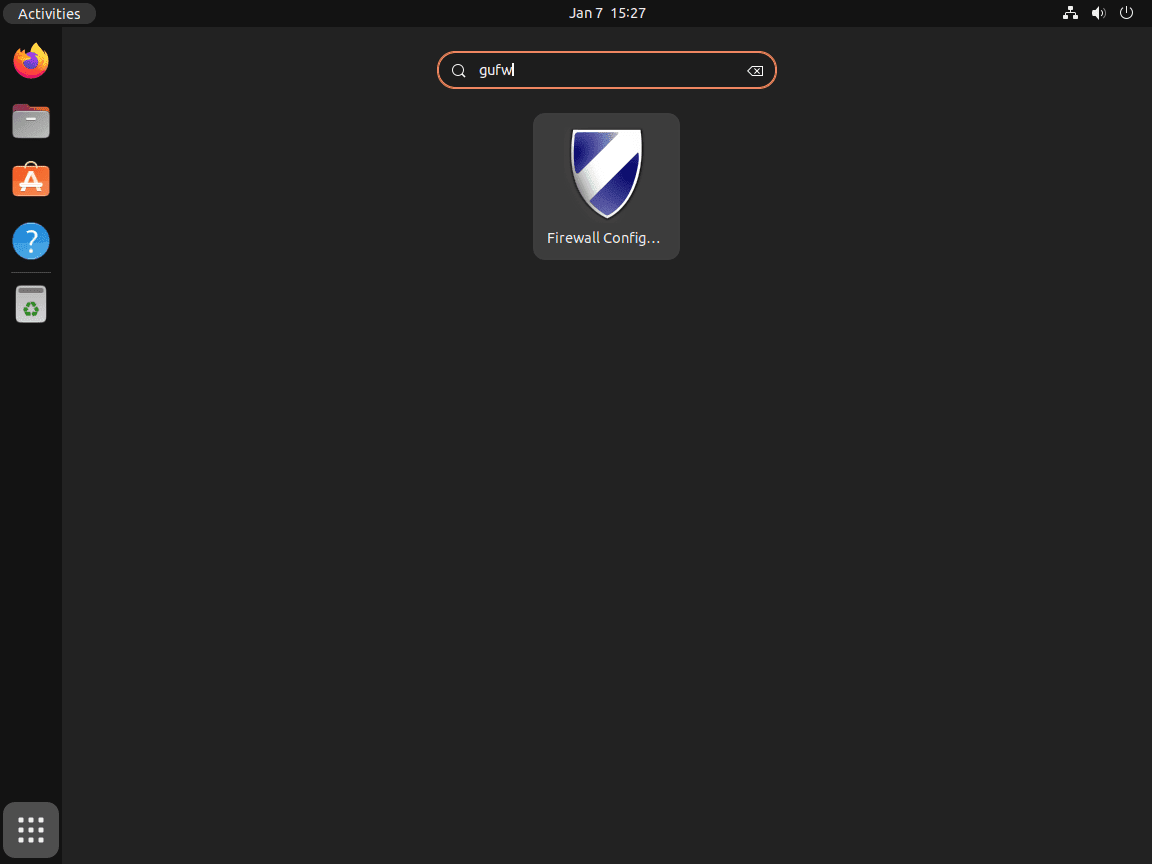 GUFW Application Icon on Ubuntu Linux